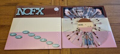 NOFX - SLATFATS 12" LP rare Clear with Strawberry/Vanilla/Chocolate viny!!