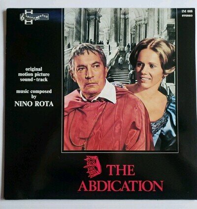 Nino Rota - The Abdication - Original Film Soundtrack LP Album Record, Vinyl NM