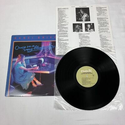 Nanci Griffith - Once In A Very Blue Moon - Vinyl LP Album Record 1984