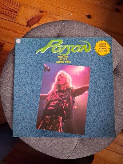 Poison 1989 " Nothin' But A Good Tome" 12" Limited Edition Vinyl