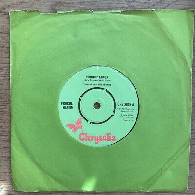 PROCUL HARUM - CONQUISTADOR - 1972 CHRYSALIS