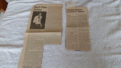 MICHAEL JACKSON 2 X RARE ARTICLES 5