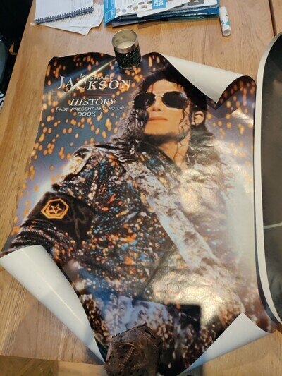 2 X A1 Michael Jackson Posters History Tour & Dangerous Tour