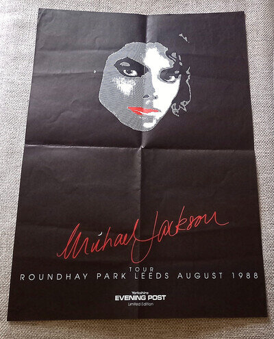 Michael Jackson - 1988 Poster For The Roundhay Park Leeds UK Concerts