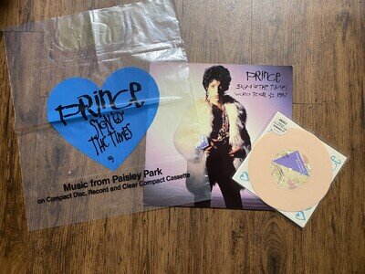 Prince . Sign O The Times Summer 1987 Tour Bundle . Vinyl , Tour Program