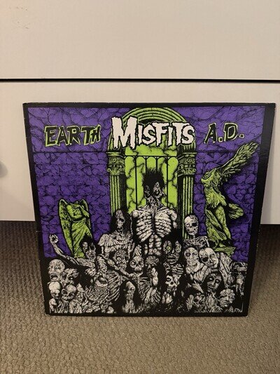 Misfits Earth AD Wolfs Blood Vinyl Original Press Record LP Dark Purple Jacket