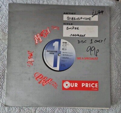 QUEENSRYCHE - EMPIRE VINYL LP / PRINTED INNER / 1st record only VG+ (5879)