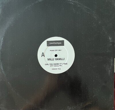 Milli Vanilli Girl You Know It's True 12" White Label Remixes Great Condition