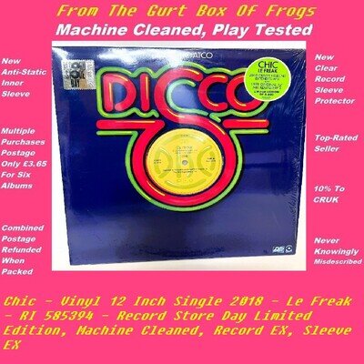 Chic - Vinyl 12 Inch Single 2018 - Le Freak - RI 585394 Record Store Day EX/EX