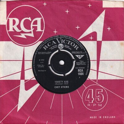 60s Pop CHET ATKINS yakety axe 1965 UK 7" Vinyl 45 Mint