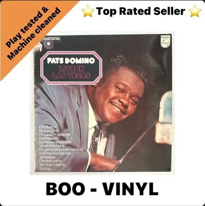 Fats Domino - Live In Las Vegas LP Vinyl Record - 6336 217 Blues Rock Ex / Ex