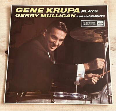 ‘Gene Krupa Plays Gerry Mulligan Arrangements’ LP [His Master’s Voice: CLP 1281]