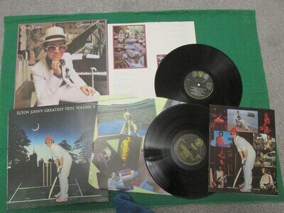 ELTON JOHN - GREATEST HITS VOLS 1 & 2 - DJM 1970'S - 2 X VINYL LP