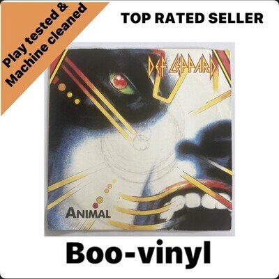 def leppard - animal ~ 7" vinyl record Hard Rock EX / VG