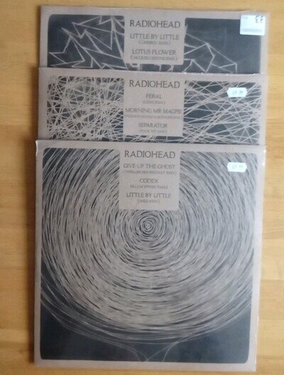 Radiohead 180g Sealed 12" Singles X3 Feral/Little by Little/Give Up The Ghost