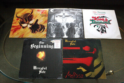 Mercyful Fate Lot Vinyl Records, 5 Total (4 Mercyful Fate, + King Diamond)