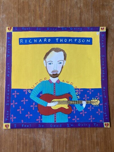 Richard Thompson Rumor and Sigh 1991 Vinyl LP 1st Press Capitol Records