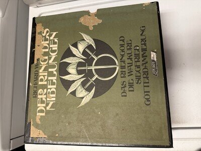 Wagner Ring Cycle Solti Vienna London ffrr 4 Opera LP Set + Book