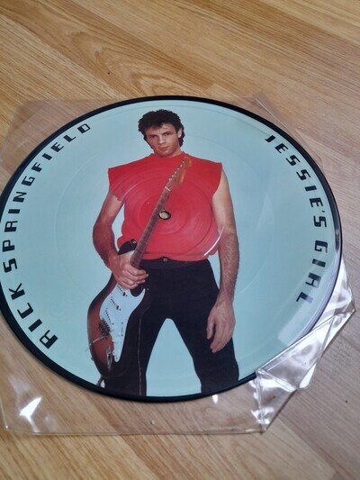 Rick Springfield 'Jessie's Girl' 10" Picture Disc Single Vinyl 1984