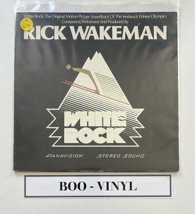 Rick Wakeman - White Rock Vinyl Lp Record German Issue + Inner Ex / Vg Condition