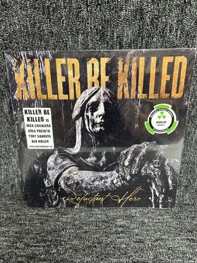 Killer Be Killed - Reluctant Hero - 2x12”lp 2020 Gold Vinyl Sealed Soulfly