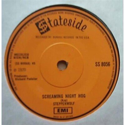 STEPPENWOLF SCREAMING NIGHT HOG 7" 1970 WITH SPIRITUAL FANTASY UK