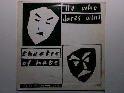 THEATRE OF HATE HE WHO DARES WINS BURNING ROME SSSSS1P NEW WAVE GOTH WHITE LABEL