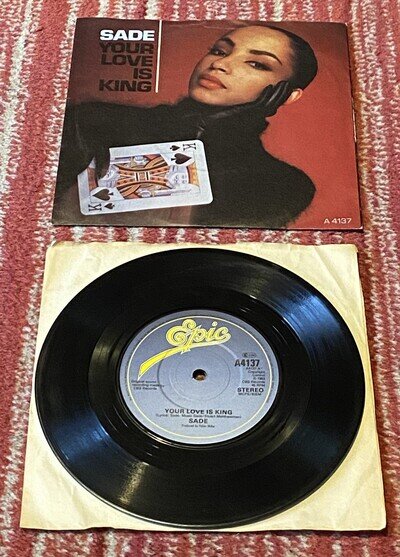 Sade: Your Love Is King “7”. Soul/R&B/Smooth Jazz A1/B2. EX Vinyl/VG+ Pic Sleeve