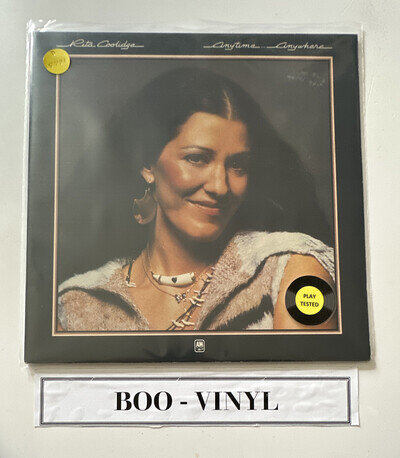 Rita Coolidge album - Anytime Anywhere vinyl lp record EX / EX con
