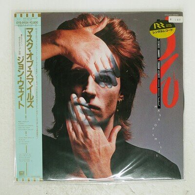 JOHN WAITE MASK OF SMILES EMI AMERICA EYS91124 Japan OBI VINYL LP