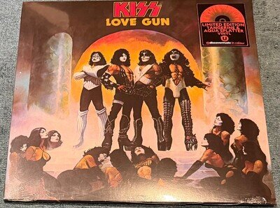 KISS - LOVE GUN (LIMITED EDITION TANGERINE & AQUA SPLATTER VINYL)