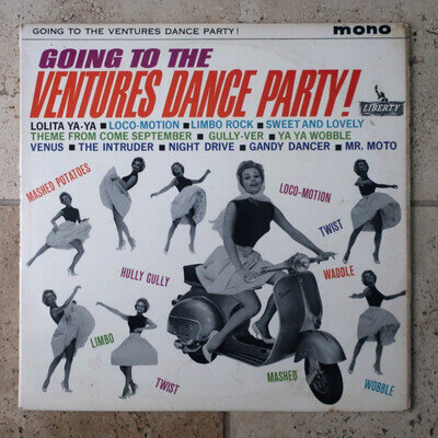 THE VENTURES Going To The Ventures Dance Party Vinyl Record LP Liberty 1962 Mono