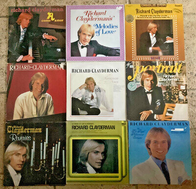 12 x RICHARD CLAYDERMAN VINYL LP RECORDS ALBUMS JOBLOT💥