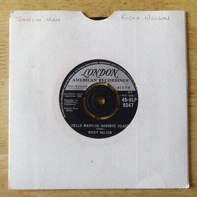 Ricky Nelson: Hello Marylou Goodbye Heart 7" Single Tested 45-HLP 9347