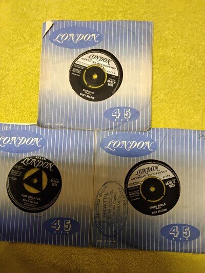 RICKY NELSON. 3. singles. Exc lot