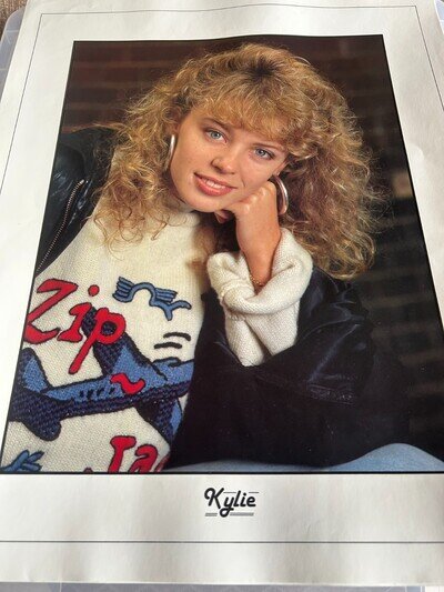 Vintage Kylie Minogue poster 1 - late 1980's unused - very good condition