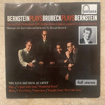 Bernstein plays Brubeck Plays Berstein UK Fontana Full Stereo LP STFL 542