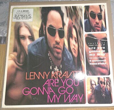 LENNY KRAVITZ - ARE YOU GONNA GO MY WAY - CLEAR VINYL LP - US IMPORT