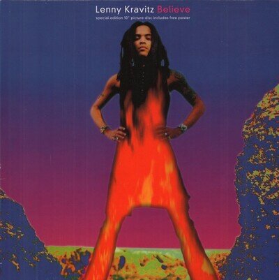Lenny Kravitz Believe 10" vinyl UK Virgin 1993 limited edition 4 track pic disc