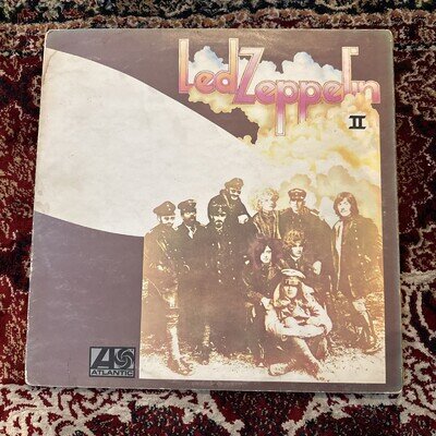 LED Zeppelin II 1969 Vinyl Record, Atlantic Records Original Stereo Pressing