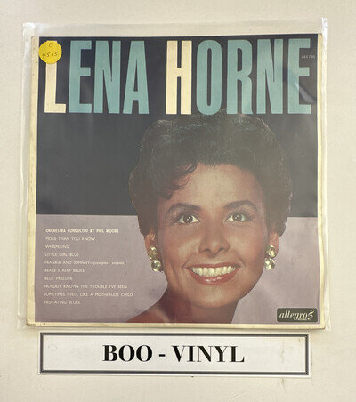 Lena Horne - Lena Horne - LP Vinyl Record Jazz Allegro ALL 755 EX / VG+