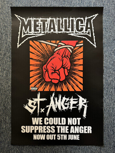 RARE VINTAGE 76X51CM PROMO BILLBOARD / RECORD STORE POSTER - METALLICA (2003)