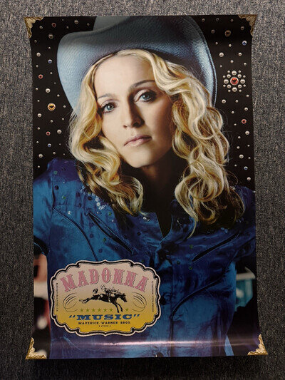 RARE UNUSED 72x51cm BILLBOARD/RECORD STORE POSTER - MADONNA - MUSIC (2000)