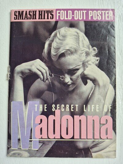 'THE SECRET LIFE OF MADONNA' SMASH HITS FOLD OUT POSTER - VERY GOOD CONDITION