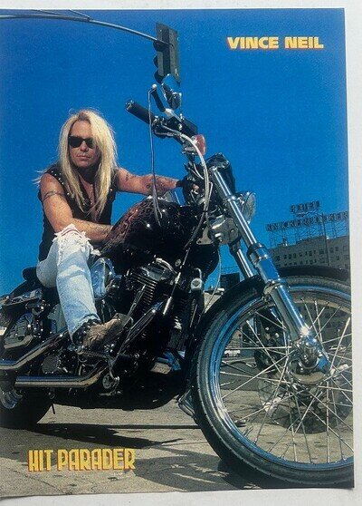 VINCE NEIL - 1992 Full page USA magazine poster MOTLEY CRUE