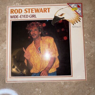 Rod Stewart Wide Eyed Girl SEALED UNOPED ORIGINAL Platinum Vinyl LP