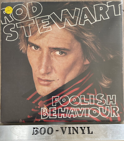Rod Stewart: Foolish Behaviour Vinyl Album (with Giant Poster) EX/VG+ Condition