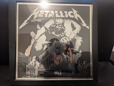 Metallica S&M2 Foil Poster Numbered And Framed