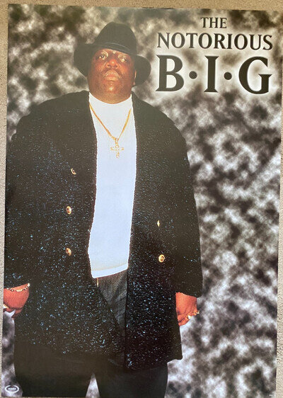 THE NOTORIOUS B.I.G Original Large promo Pyramid Poster Hip Hop Rapper 59x83 cm