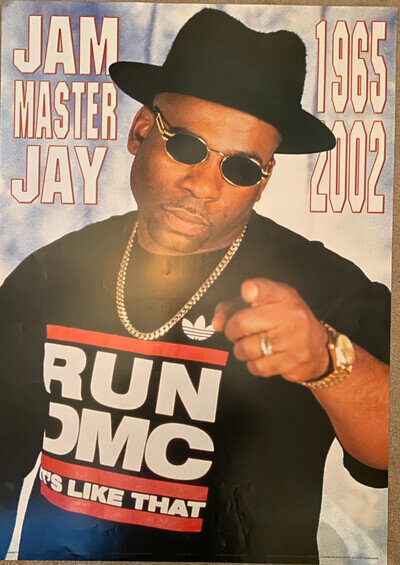 JAM MASTER JAY - RUN DMC Original Large Poster DJ Hip Hop Rapper 60x87 cm